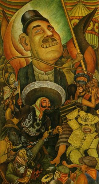 Dictadura-Carnaval-de-la-vida-mexicana-Diego-Rivera